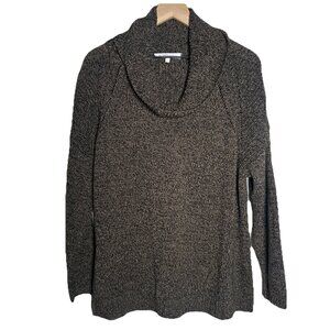 BCBGeneration Womens Medium Knit Cowl Neck Sweater Brown Neutral Fall Staple